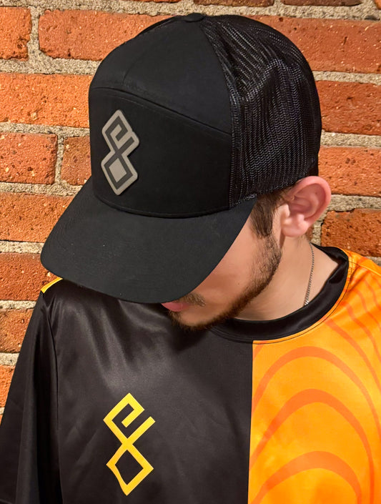 E8 Patch Hat -  All Black